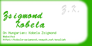 zsigmond kobela business card